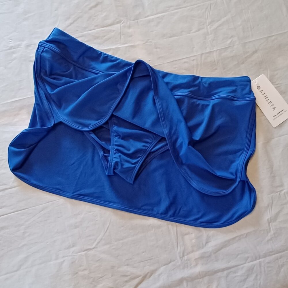 NWT Yacht Blue Athleta Tidal Swim Skirt Bikini Tankini Bottom - Picture 4 of 7